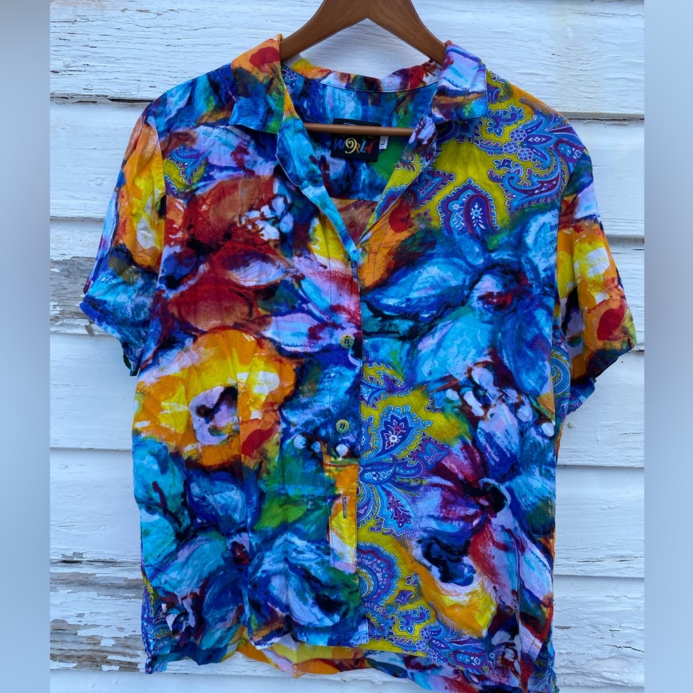 Jams World Women Tropical Shirt size M&L